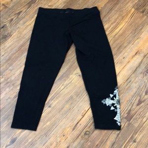Troo black Capri leggings size medium